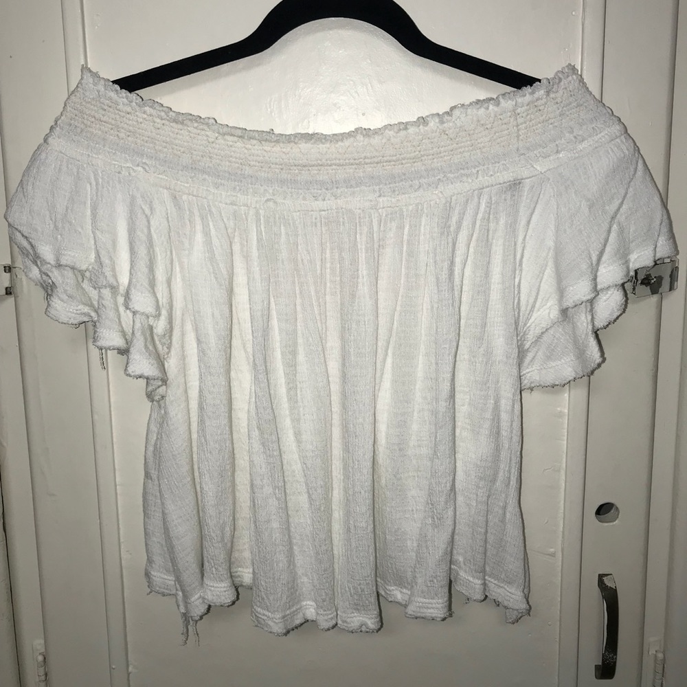 White off the shoulder